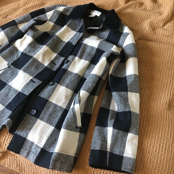 Pendleton Plaid Peacoat - Picture 3 of 7